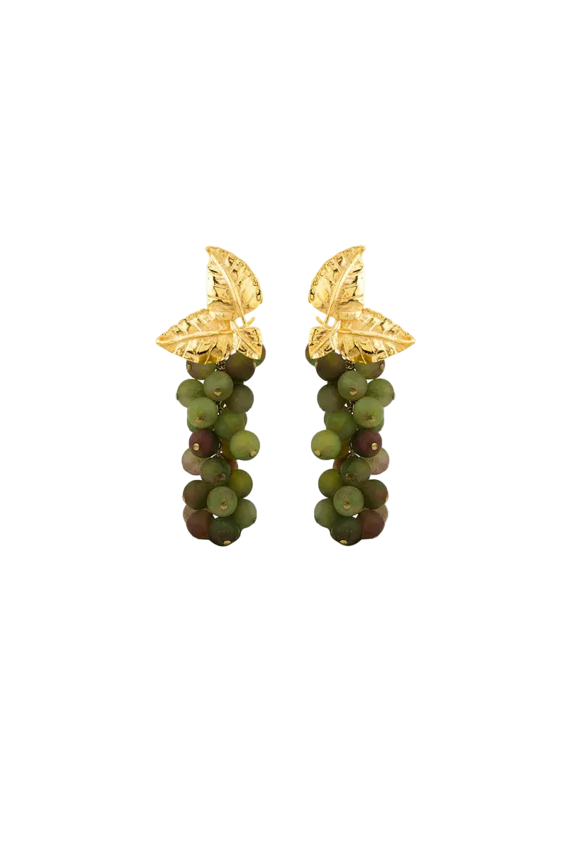 DAFNE EARRINGS IN GREEN