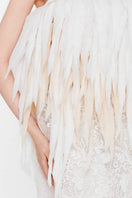 White Jelly Fish mini dress by Valenciani, featuring a fitted silhouette and stylish design perfect for summer wear.