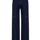 Navy blue denim biker pants from JC Pajares featuring a slim fit and classic five-pocket design.