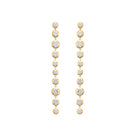 Peracas Bella earrings in white, stylish and elegant earrings featuring a sleek design and shiny finish.