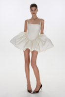 Ivory Charlotte mini dress by Balykina, featuring a stylish and elegant design perfect for special occasions.