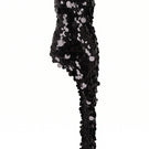 Nur Karaata Giselle Minimax gown featuring elegant fabric and detailed design, shown on a model.