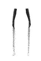 Black flowers patterned gloves from Montsand, stylish winter gloves with floral design for women.
