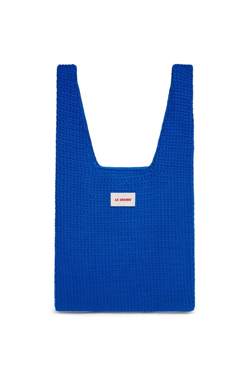 La Granni Blue Mercado Portobello Shoulder Bag with sturdy straps and spacious interior, stylish for everyday use.