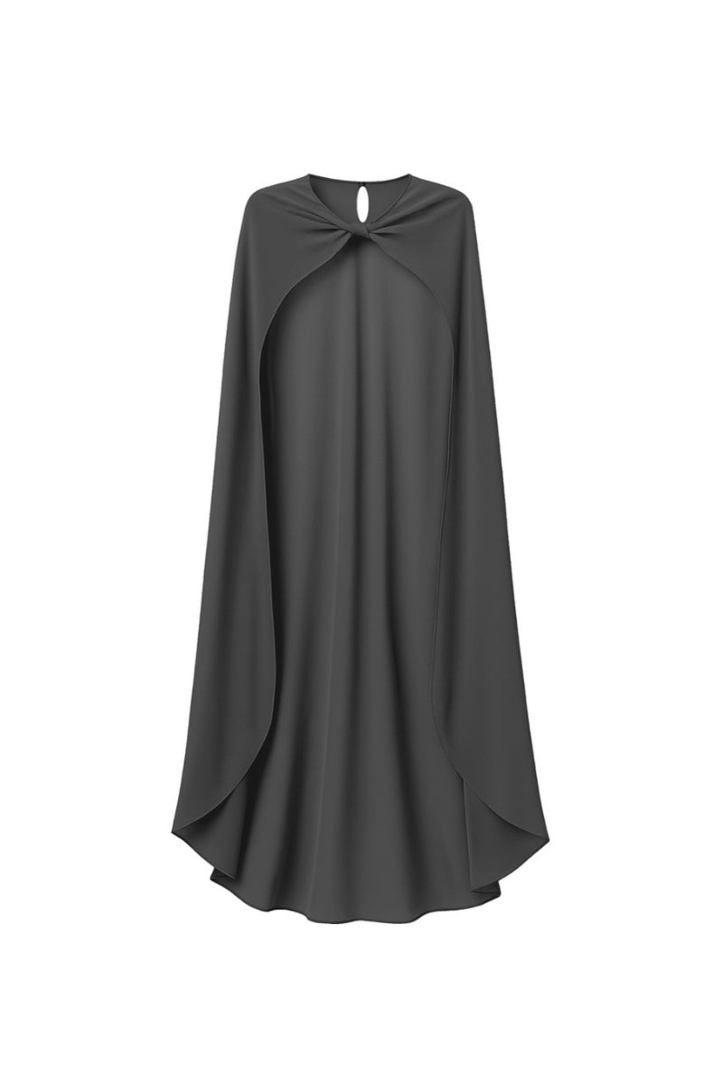 REYA CHIFFON CAPE IN BLACK