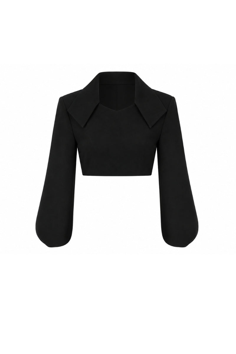 Lili Blanc crystal top featuring sheer fabric and sparkling embellishments, stylish women's fashion top.