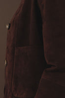 Double A Heather suede brown jacket, stylish casual outerwear with a soft suede texture and classic design.
