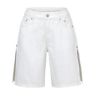 White Duke shorts by TT Studios, casual men's shorts with a relaxed fit, displayed on a neutral background.