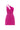 FUCHSIA ASYMMETRIC CUT-OUT MINI DRESS - CULT MIA