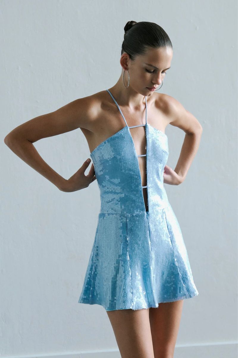 EMMA DRESS IN BLUE - CULT MIA