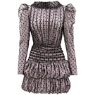 Do Long Bloometric Mini Dress, stylish short dress with a fitted silhouette and vibrant pattern, perfect for casual or semi-formal wear.
