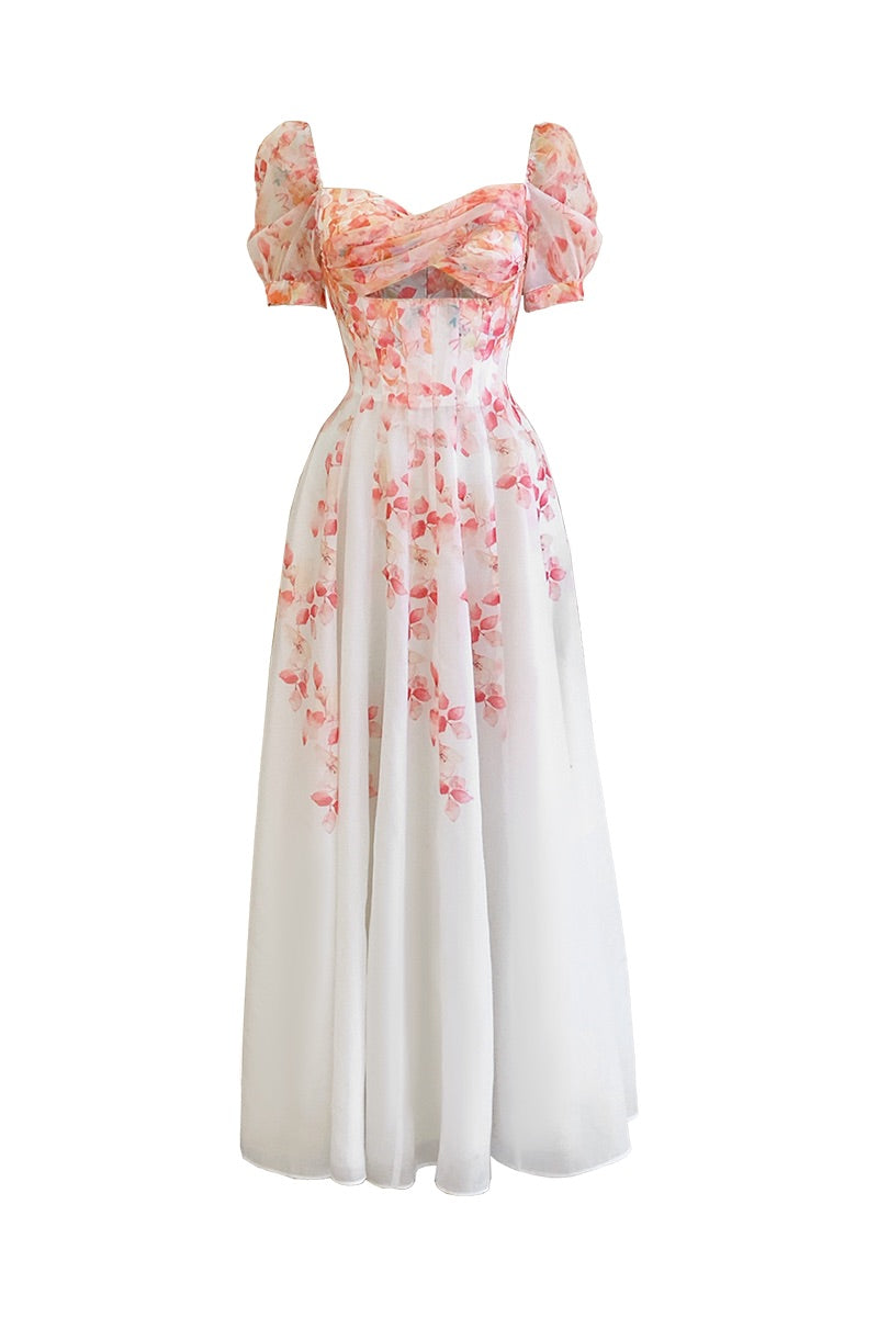 ROBE MIDI MIRAGE FLEURIE