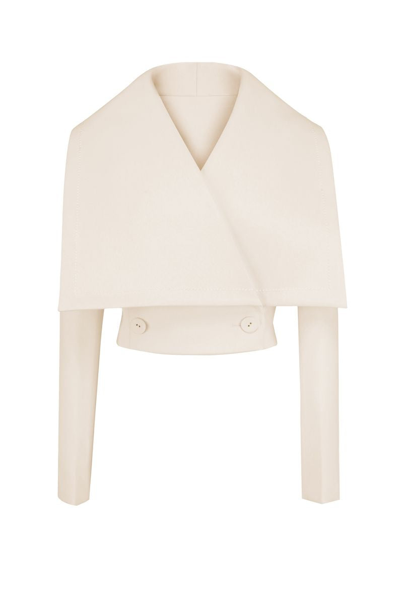 GRAYSON CROPPED V-NECK JACKET | CULT MIA | Maison Des Copains