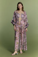 Nur Karaata mango mojito beach dress cover-up with lightweight, flowy fabric and tropical print for stylish beachwear.