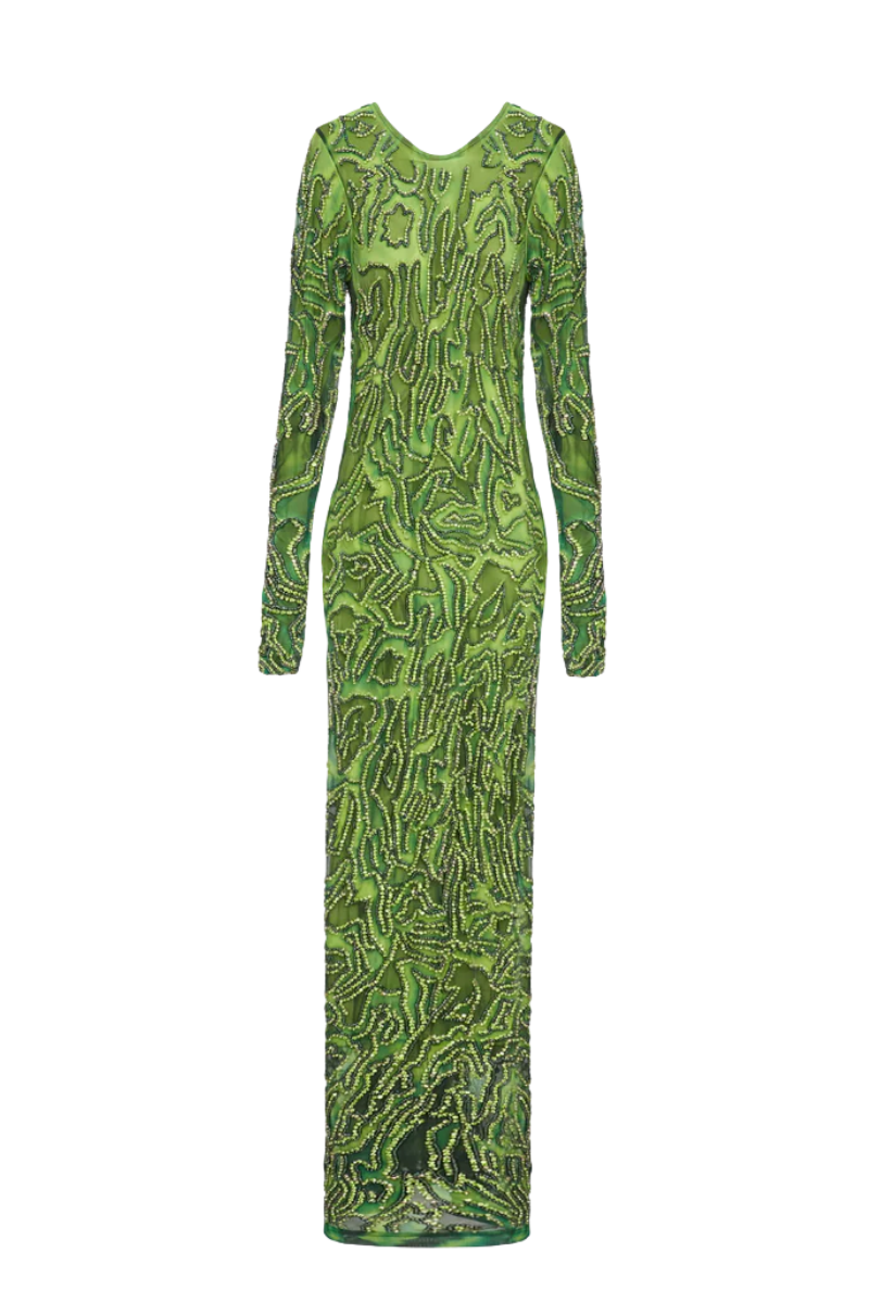 ZUWA DRESS IN GREEN