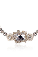 Aidan & Ice Aria Pearl and Crystal Choker necklace featuring white pearls and sparkling crystals on a delicate chain.