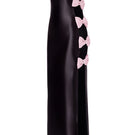 Elegant Nur Karaata Lucienne gown featuring flowing fabric and intricate detailing, perfect for formal occasions.