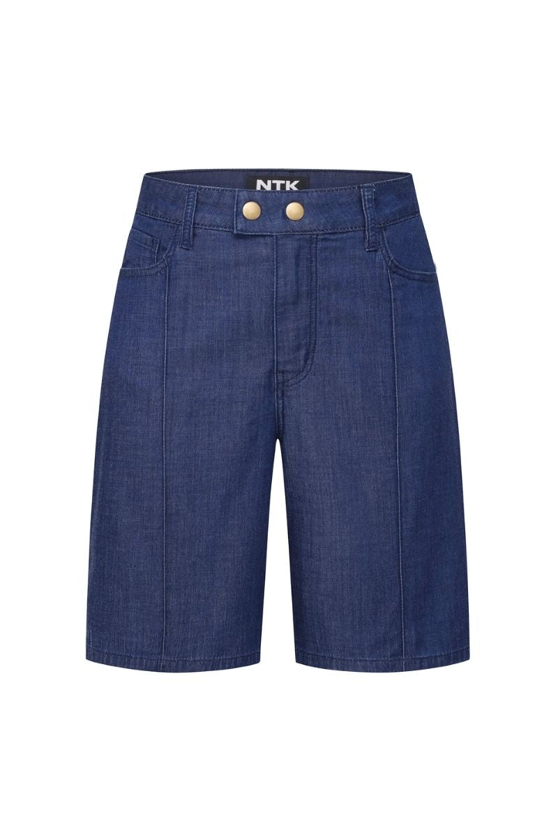 EMMA BLUE DENIM SHORTS - CULT MIA