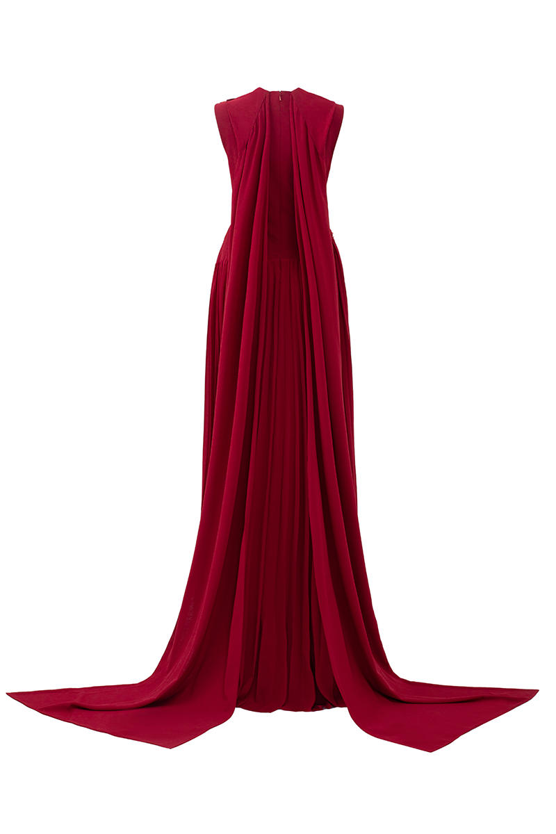 GRAINY CHIFFON GOWN - CULT MIA