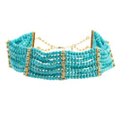 Peracas Patmos Waves choker necklace featuring a sleek, modern design with wave-inspired metal detailing.