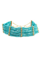 Peracas Patmos Waves choker necklace featuring a sleek, modern design with wave-inspired metal detailing.