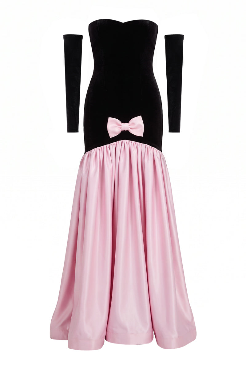 Nur Karaata Marcelline gown featuring elegant fabric and intricate detailing, perfect for formal occasions.