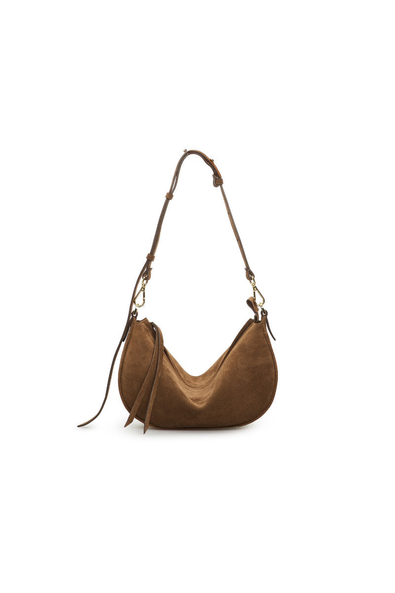 DENISE MINI BAG IN BROWN SUEDE - CULT MIA