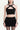 BLACK MIA SMOCKED CROP TOP - CULT MIA