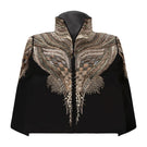 Nadya Shah All About Eve cape jacket featuring a stylish, flowing design with a textured fabric and open front.