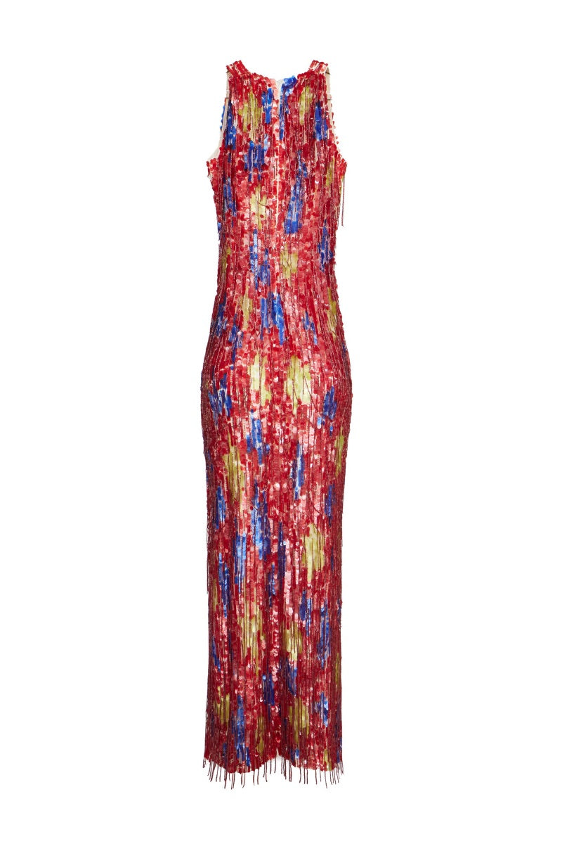 ZARI MAXI DRESS IN RED - CULT MIA