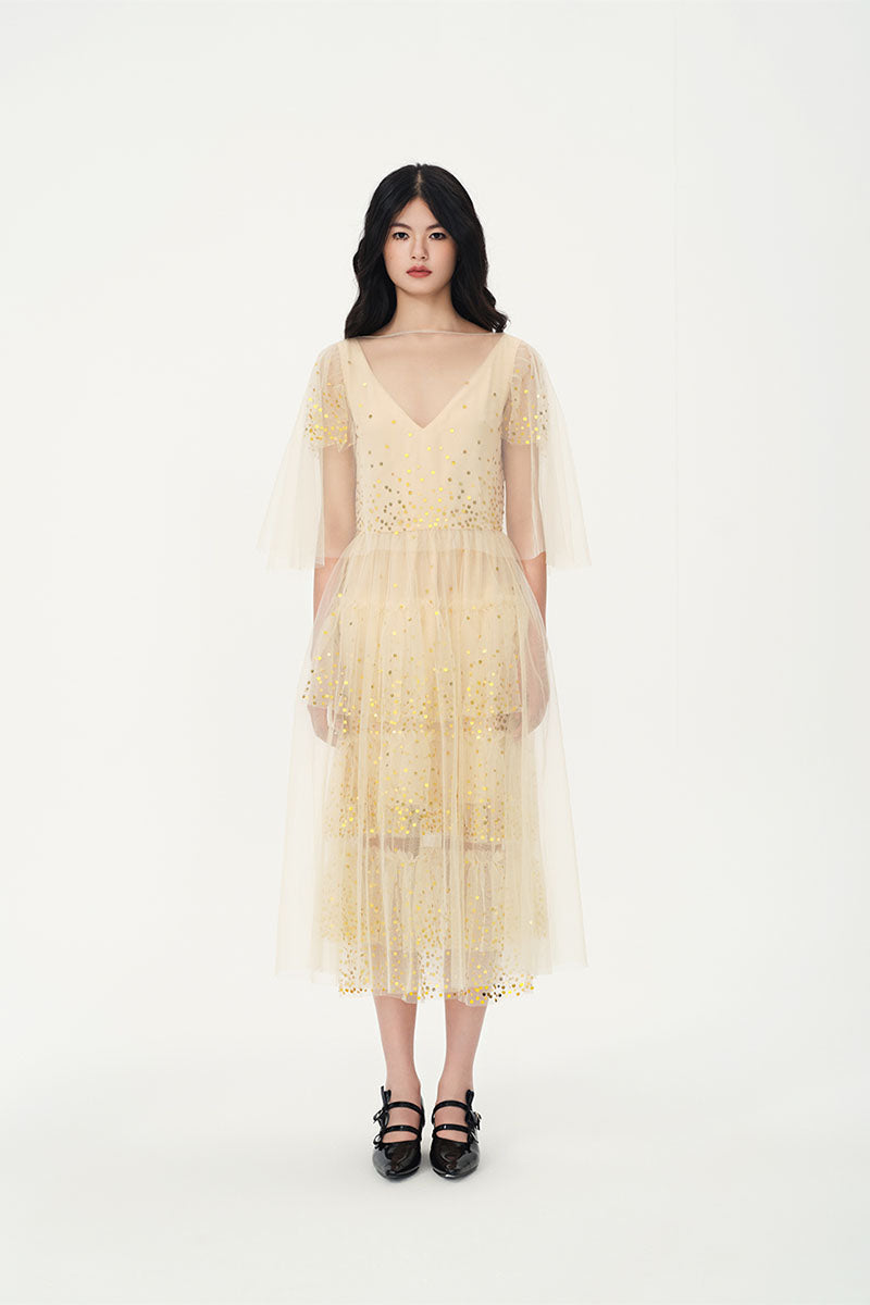 ELLEN BEIGE DRESS - CULT MIA