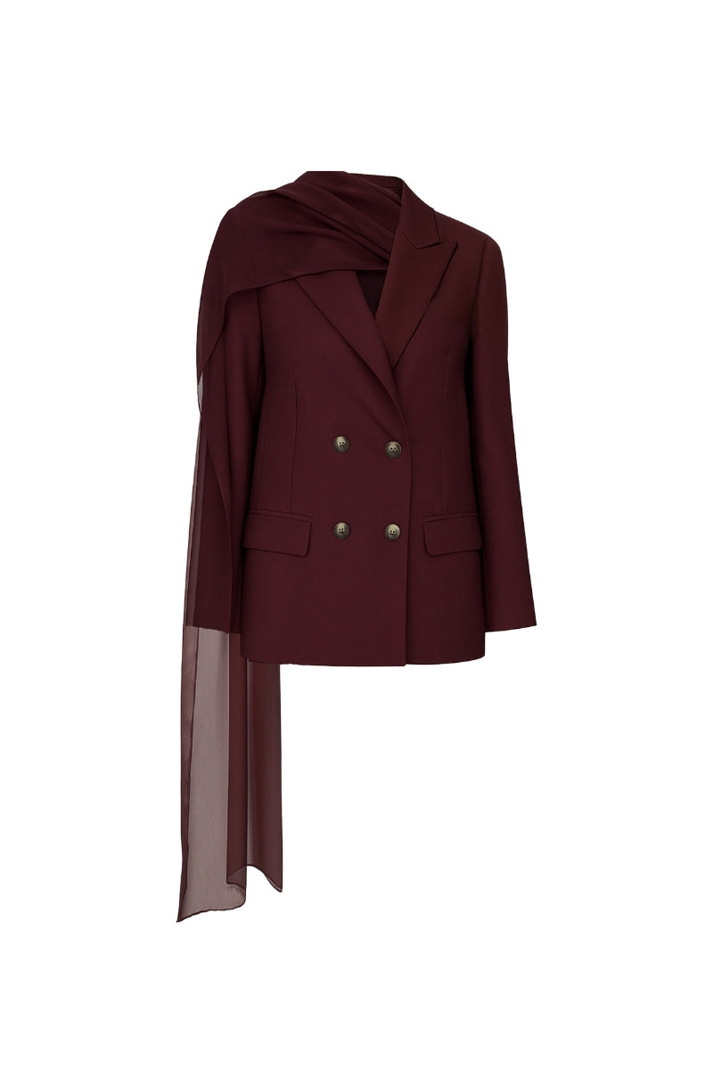 ELODIE JACKET IN BORDEAUX