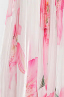 Valenciani CULT MIA X VALENCIANI Blossom pleated maxi dress with flowing fabric and floral pattern, elegant and stylish.