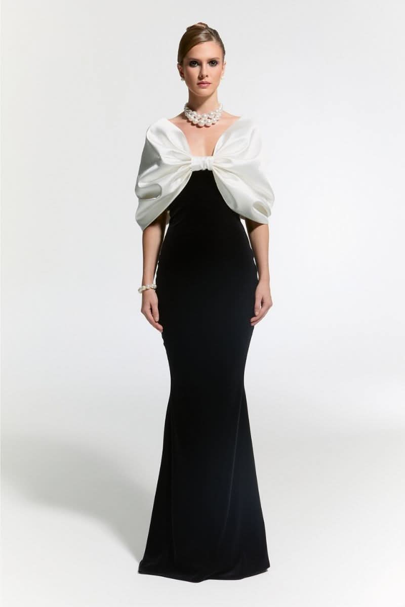 Nur Karaata Buckingham Gown maxi dress featuring elegant fabric and detailed design, perfect for formal occasions.