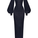 CEM maxi dress with bishop sleeves, flowing fabric, and elegant design, perfect for stylish daytime or evening wear.