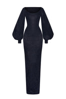 CEM maxi dress with bishop sleeves, flowing fabric, and elegant design, perfect for stylish daytime or evening wear.