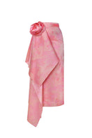 Estefania Idilio pink pencil midi skirt with a fitted waist and sleek silhouette, perfect for stylish daytime or evening wear.
