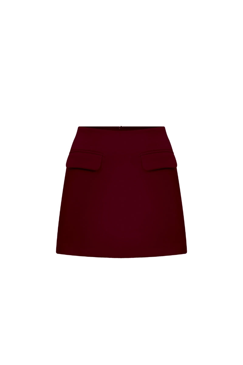 MARDE SKIRT IN BORDEAUX