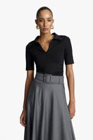 BERRY TOP IN BLACK