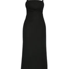 Black Jilliane maxi dress by Summer Away, flowing fabric and elegant design, displayed on a model.