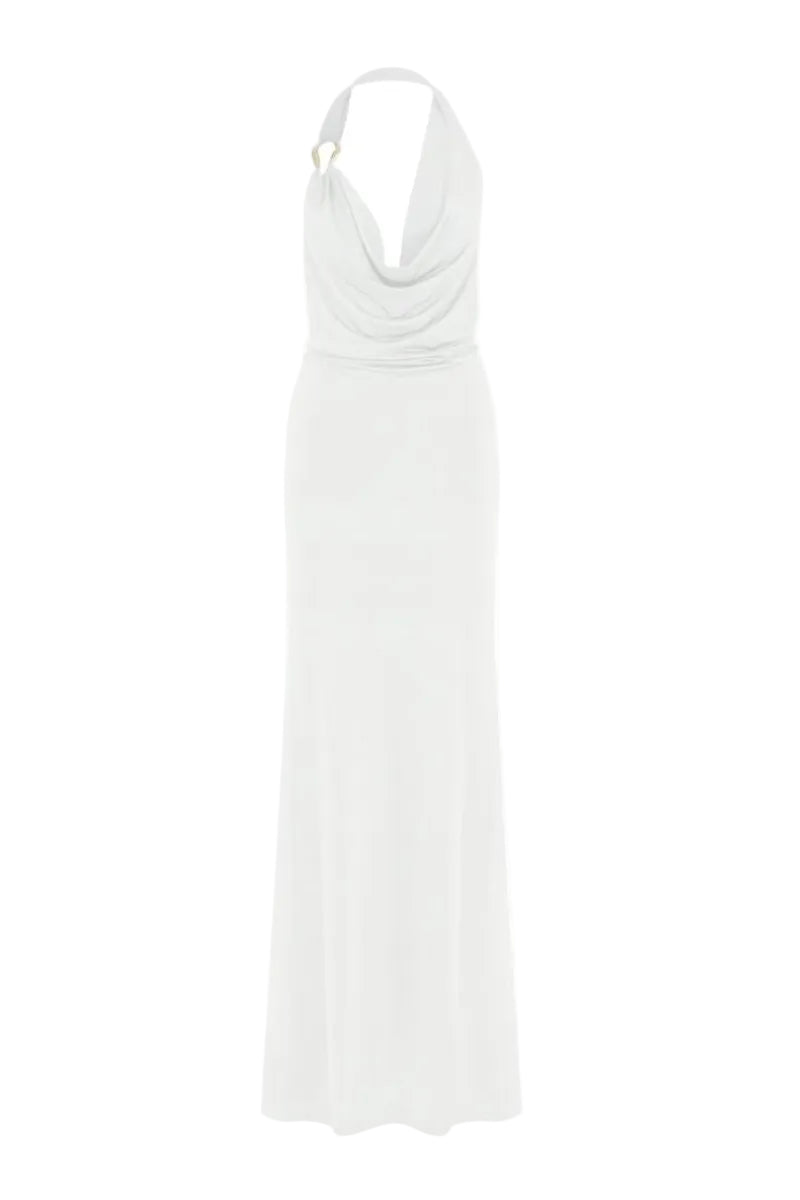 casual jersey maxi dress Casual Jersey Maxi Dress - Abstract Blossoms