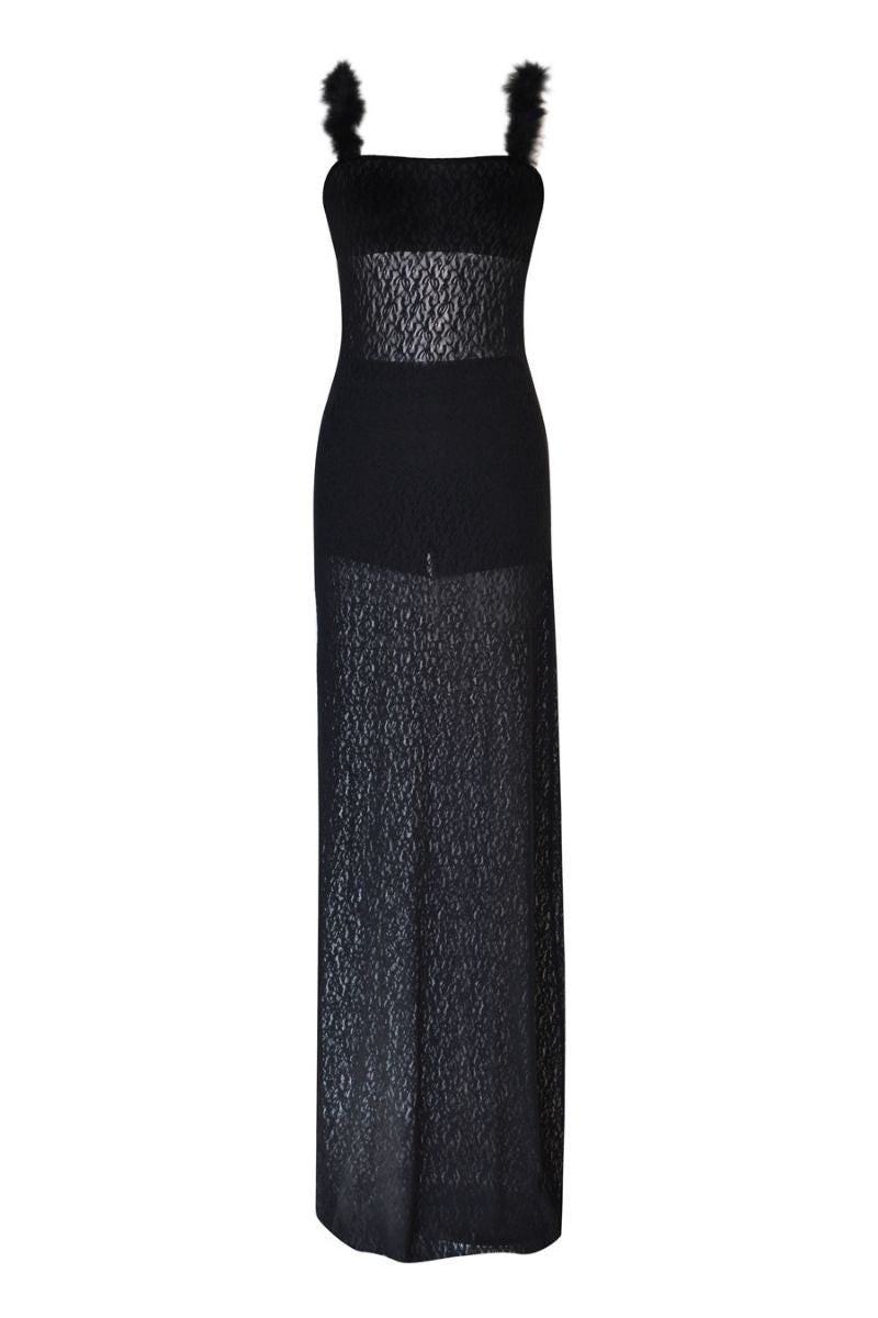 PALOMA SHEER LACE MAXI DRESS - CULT MIA