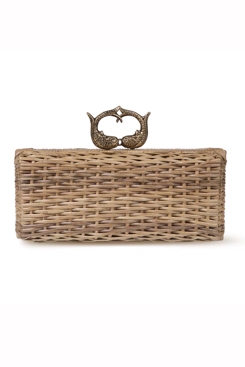 RATTAN SARDINE CLUTCH - CULT MIA