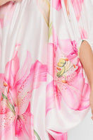 Multicolor balloon dress by Valenciani, a stylish mini dress featuring vibrant, playful fabric and a fitted silhouette.