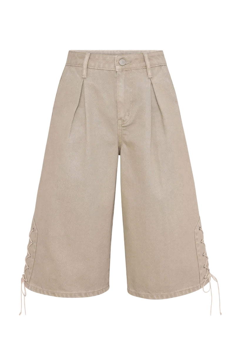 TT Studios Bobbi Shorts in Bedford Ave style, featuring a casual fit with denim fabric and classic pocket details.
