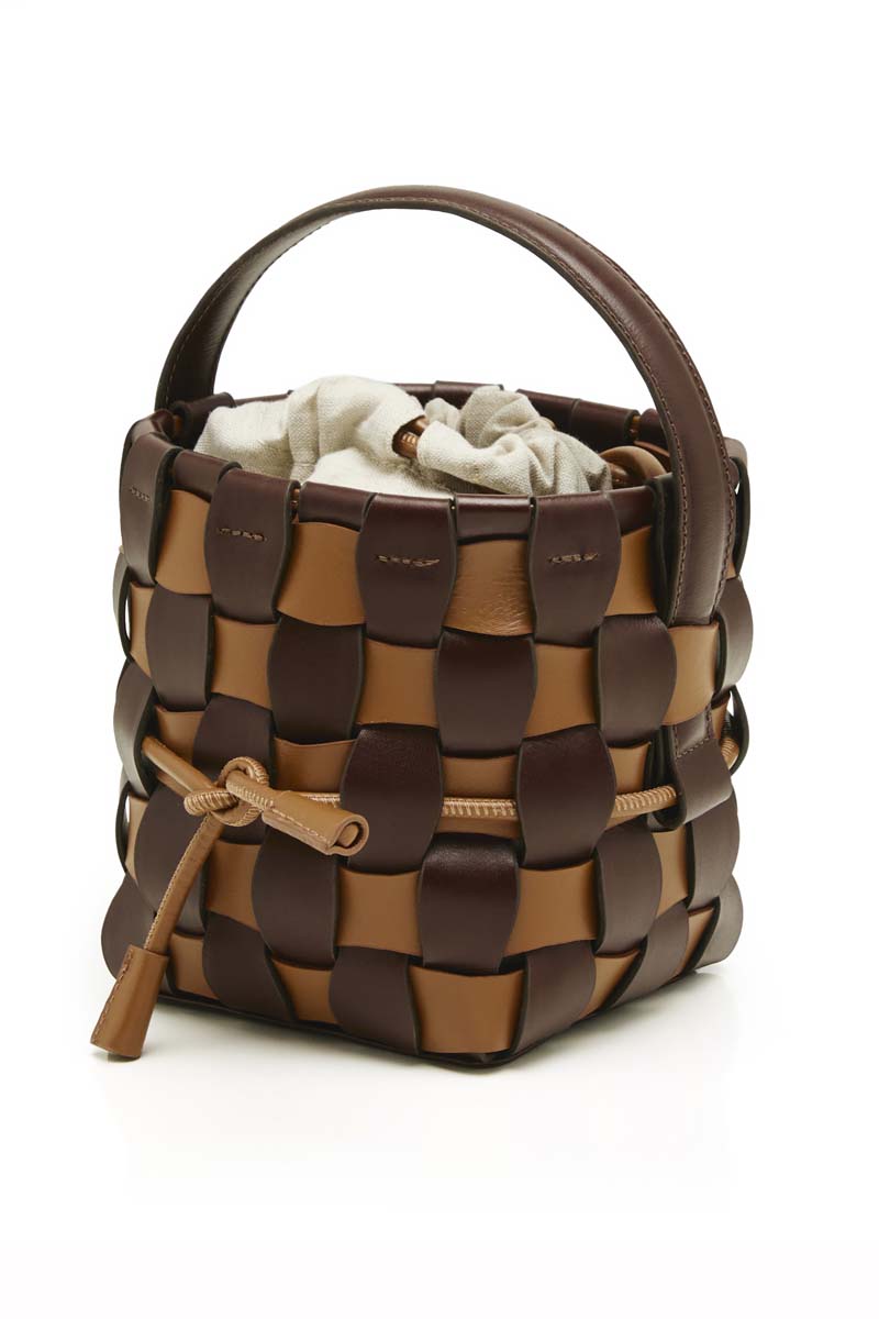 TULUM BAG IN COFFEE AND CARAMEL - CULT MIA