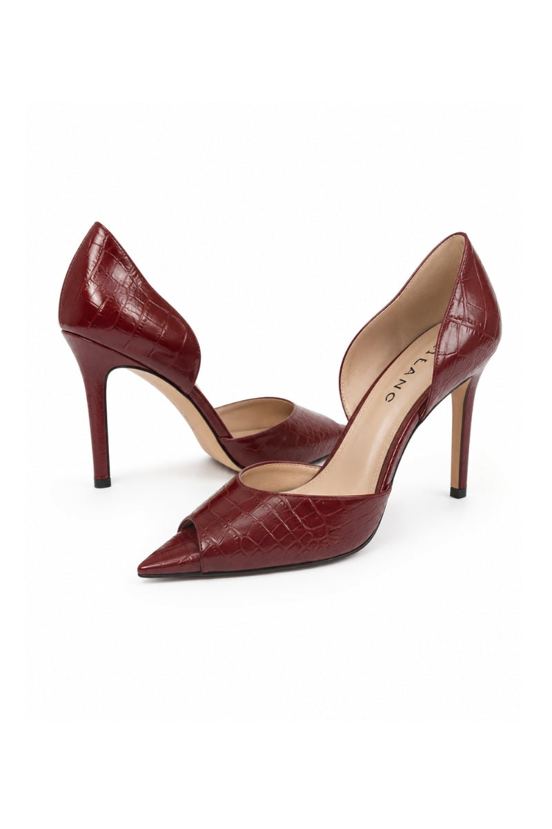 Lili Blanc Merlot Heel, stylish women's high heels with a sleek design and pointed toe, perfect for elegant occasions.