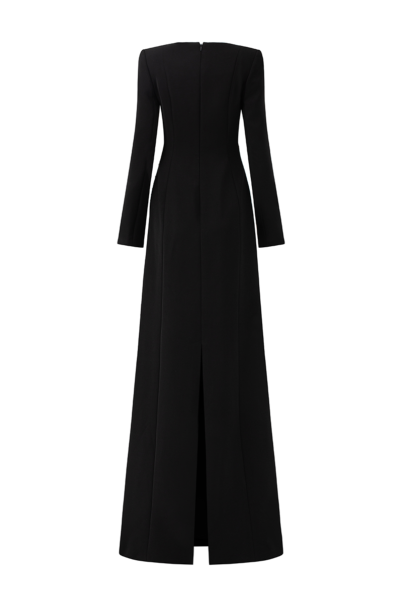 VELVET SATIN GOWN - CULT MIA