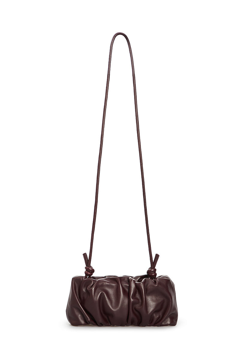 VIKELÉ STUDIO Rosie Bag in Burgundy shoulder bag with sleek design and adjustable strap, perfect for everyday use.
