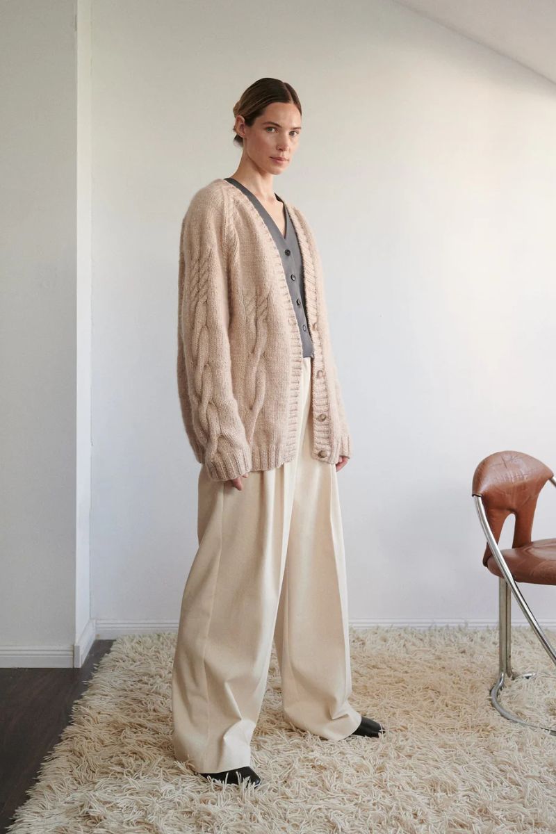 VILNELE CARDIGAN IN BEIGE - CULT MIA